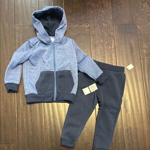 NWT Seven for all Mankind Toddler Boys Blue Hoodie and sweatpants set!